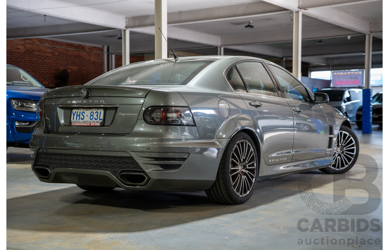 10/2011 Holden Special Vehicles (HSV) E3 Senator Signature MY12 4d Sedan Alto Grey V8 6.2L - Project