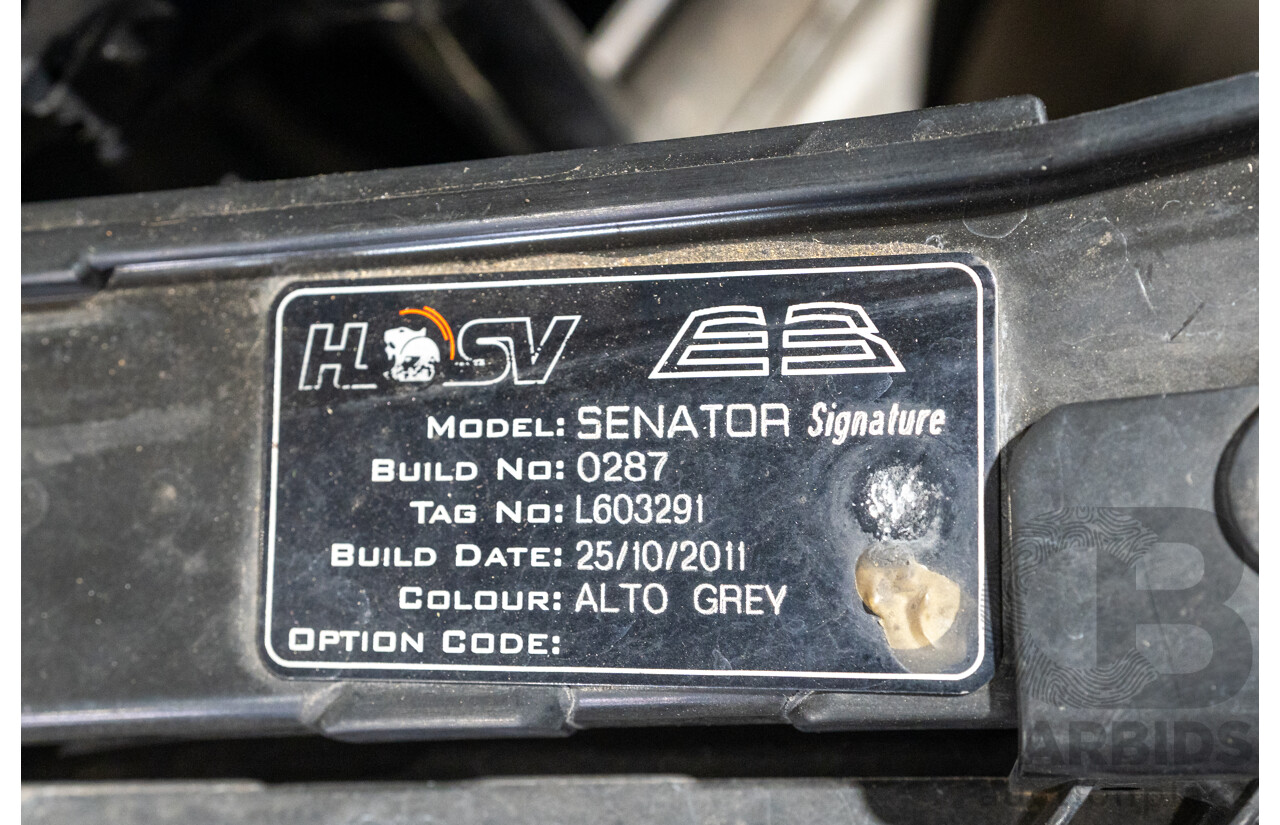 10/2011 Holden Special Vehicles (HSV) E3 Senator Signature MY12 4d Sedan Alto Grey V8 6.2L - Project