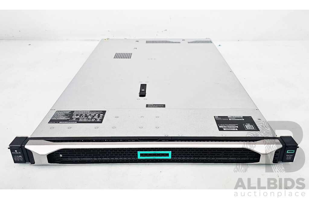 HPE ProLiant DL360 Gen10 Intel Xeon SILVER (4208) 2.10GHz-3.20GHz 8-Core CPU 1RU Server W/ 32GB DDR4