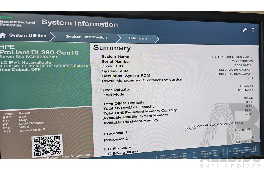HP ProLiant DL380 Gen10 Intel Xeon GOLD (5120) 2.20GHz-3.20GHz 14-Core CPU 2RU Server W/ 32GB DDR4