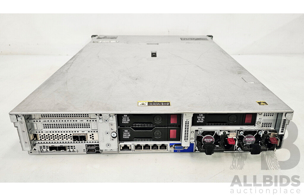 HP ProLiant DL380 Gen10 Intel Xeon SILVER (4110) 2.10GHz-3.00GHz 8-Core CPU 2RU Server W/ 32GB DDR4