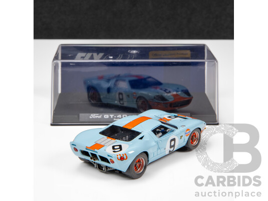 1662374 · Fly Car Model 1968 Ford GT-40 24Hr LeMans Winner Rodriguez / Bianchi Gulf Livery #9 1:32 Scale Slot Car