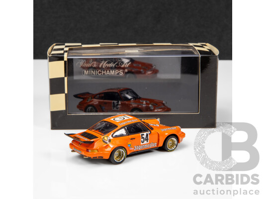 1662363 · Minichamps 1975 Porsche 911 Carrera RSR 3.0 1000km Nurburgring GT Winners Jagermiester #54 1:43 Scale Model Car
