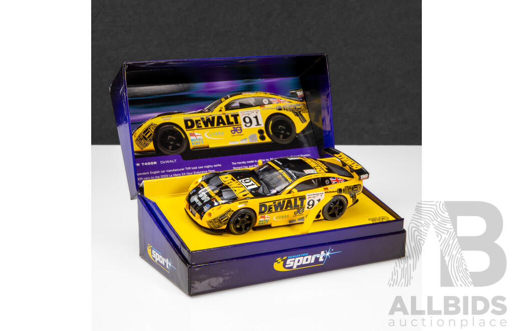 Scalextric Sport 2003 TVR T400R 24hr LeMans DeWalt #91 5067/7000 1:32 Scale Slot Car