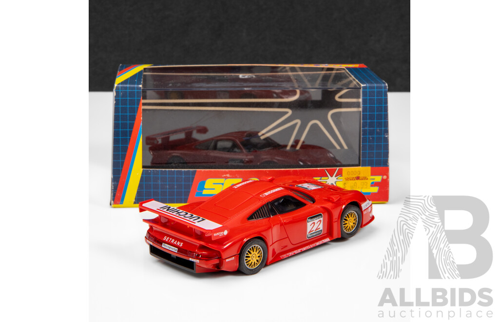 Vintage Scalextric Porsche 911 GT1 BMS Scuderia #22 Red 1:32 Scale Slot Car