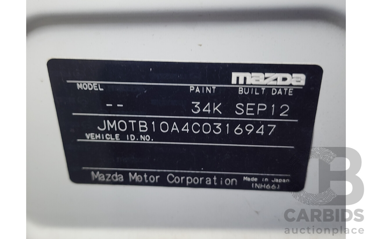 09/2012 Mazda Cx-9 Luxury 10 UPGRADE 4d Wagon White 3.7L