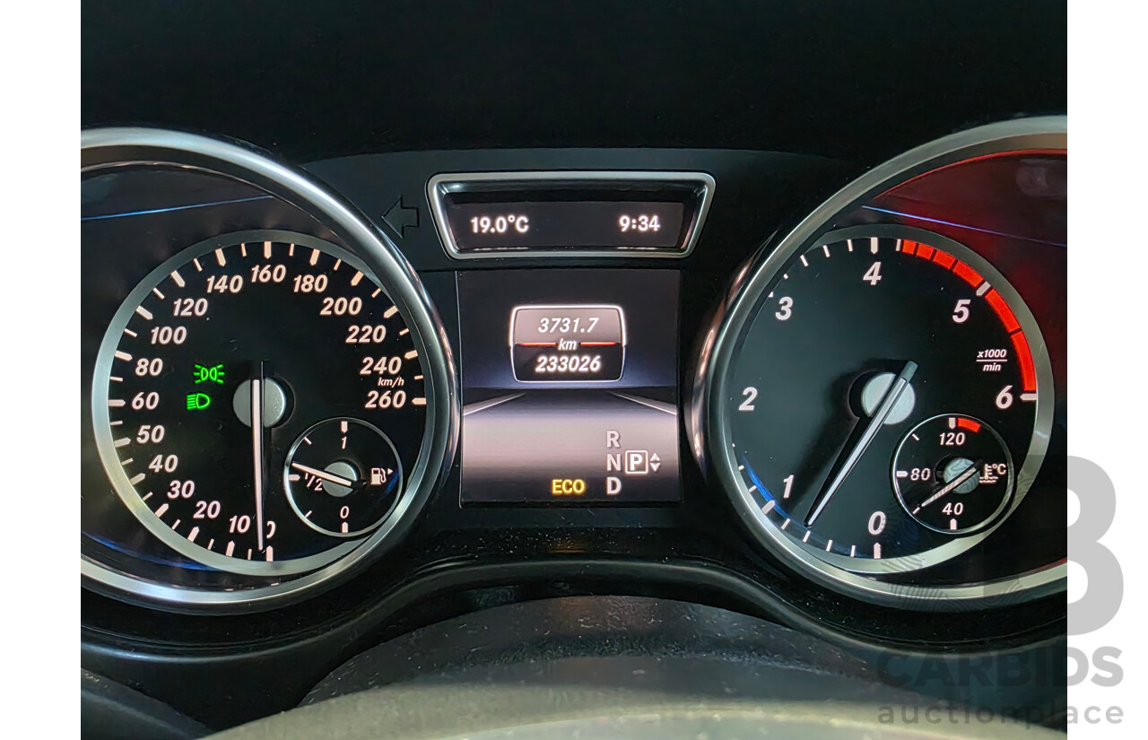9/2013 Mercedes-Benz ML 350 CDI Bluetec AMG Pack (AWD) 166 4d Wagon Diamond White Turbo Diesel V6 3.0L