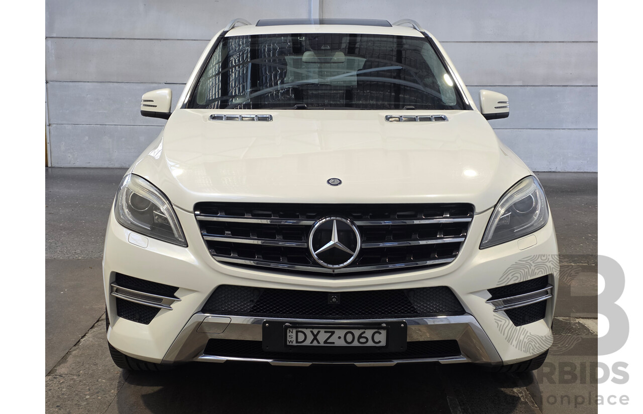9/2013 Mercedes-Benz ML 350 CDI Bluetec AMG Pack (AWD) 166 4d Wagon Diamond White Turbo Diesel V6 3.0L