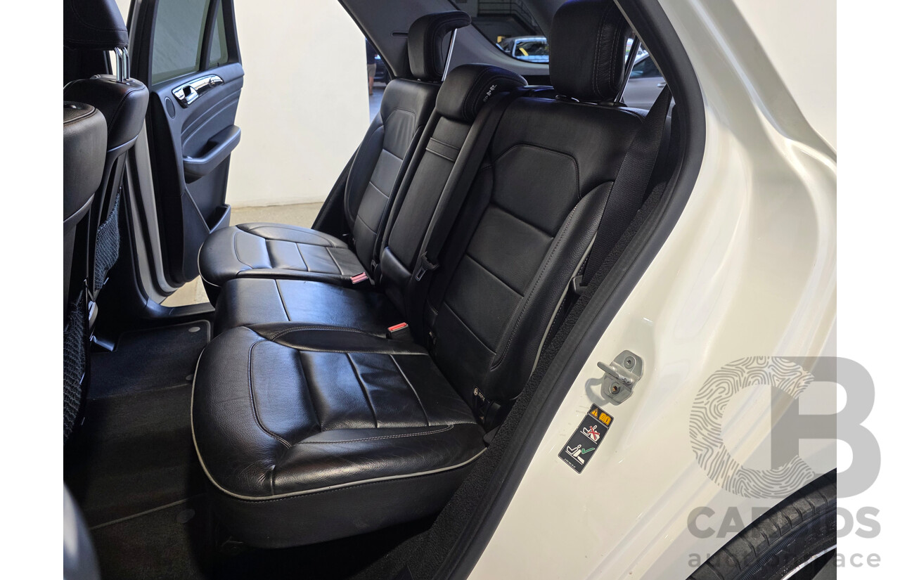 9/2013 Mercedes-Benz ML 350 CDI Bluetec AMG Pack (AWD) 166 4d Wagon Diamond White Turbo Diesel V6 3.0L