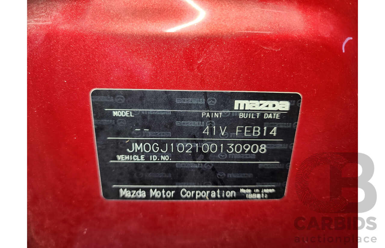 02/2014 Mazda Mazda6 Touring 6C MY14 UPGRADE 4d Sedan Red 2.2L