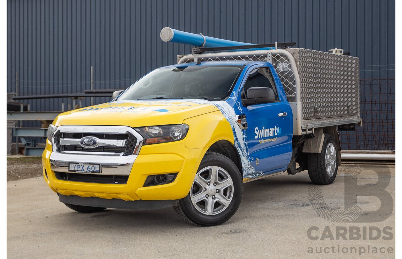 12/2017 Ford Ranger XL (4x2) PX MKII MY17 Update C/Chas White / Wrapped Turbo Diesel 2.2L