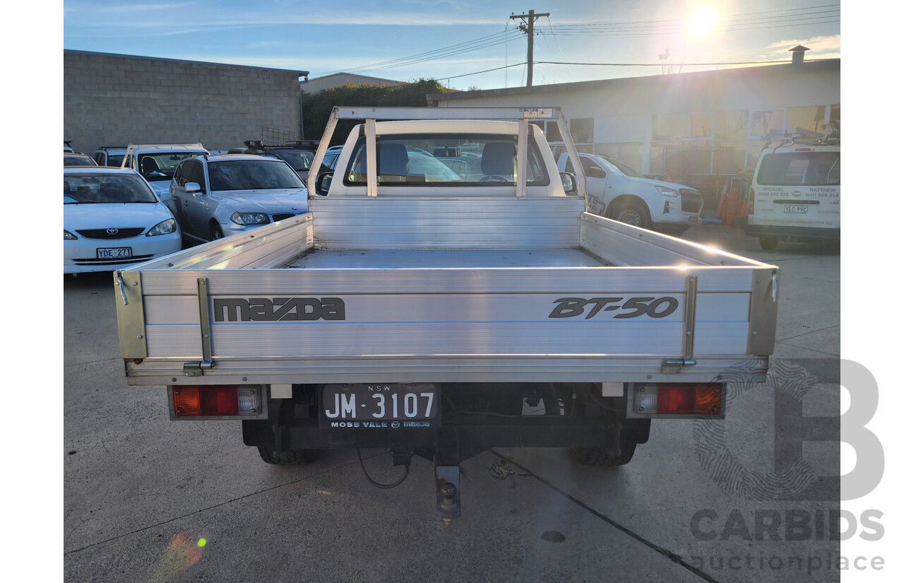 05/2013 Mazda Bt50 XT (4x2) C/Chas White 3.2L