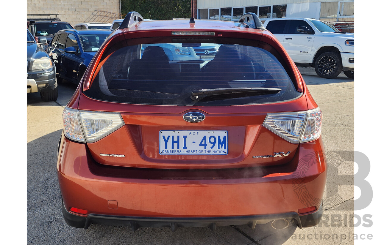 03/2011 Subaru Impreza XV (awd) MY11 5d Hatchback Red 2.0L