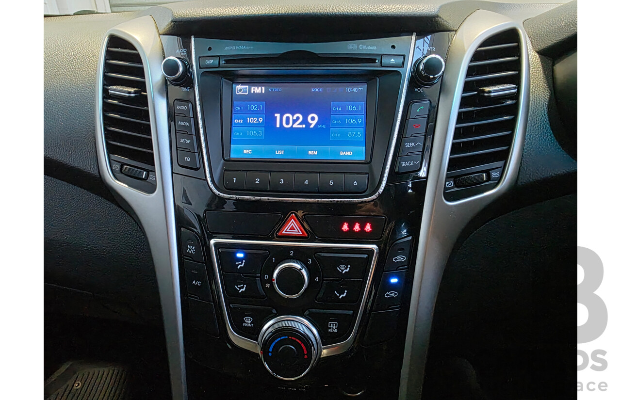 12/2012 Hyundai I30 Active FWD GD 5d Hatchback Blue 1.8L