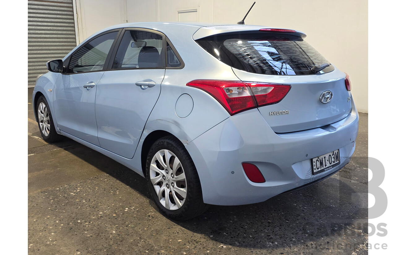 12/2012 Hyundai I30 Active FWD GD 5d Hatchback Blue 1.8L