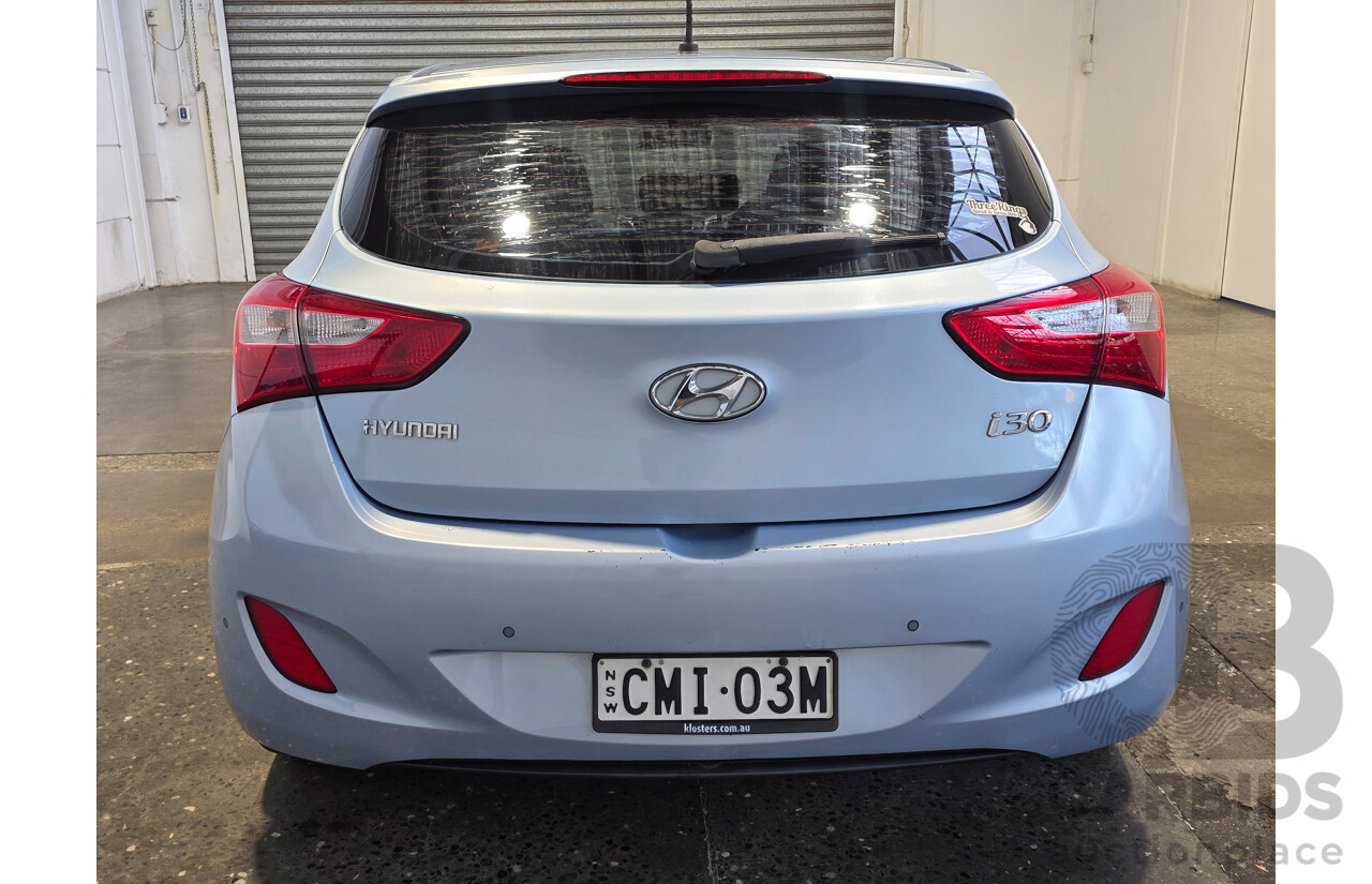 12/2012 Hyundai I30 Active FWD GD 5d Hatchback Blue 1.8L
