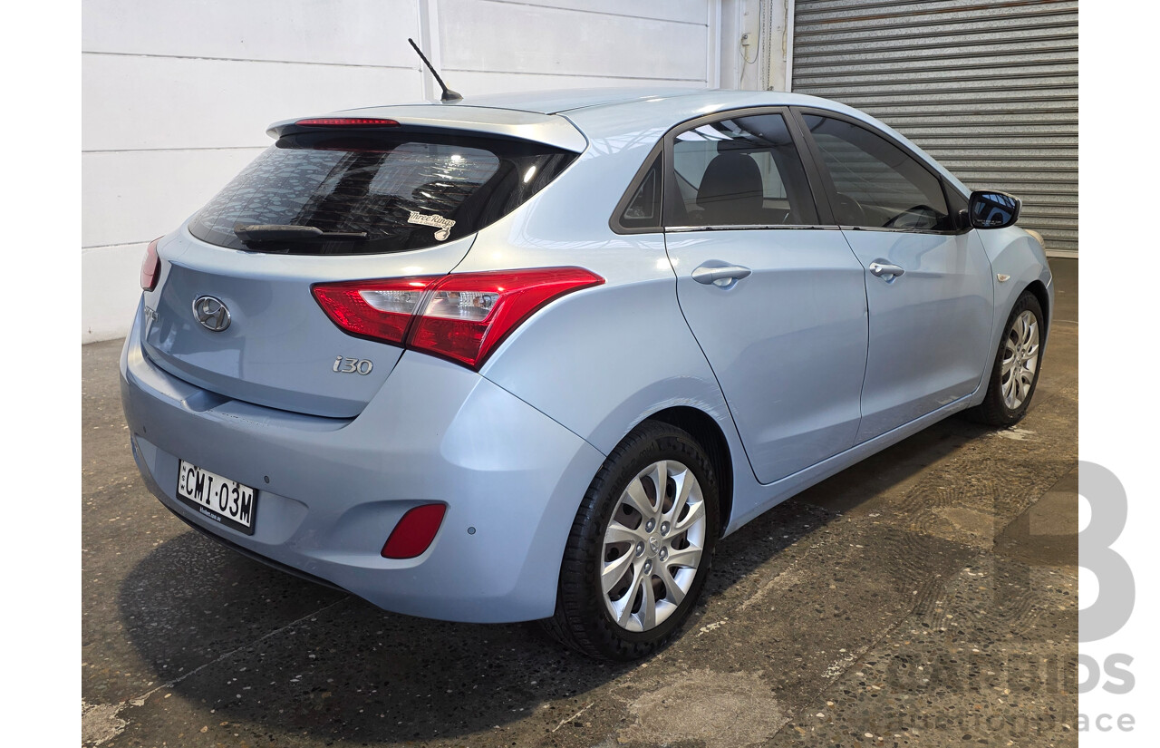 12/2012 Hyundai I30 Active FWD GD 5d Hatchback Blue 1.8L
