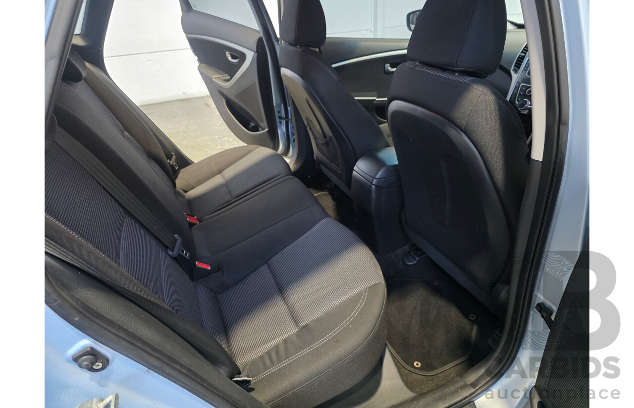 12/2012 Hyundai I30 Active FWD GD 5d Hatchback Blue 1.8L