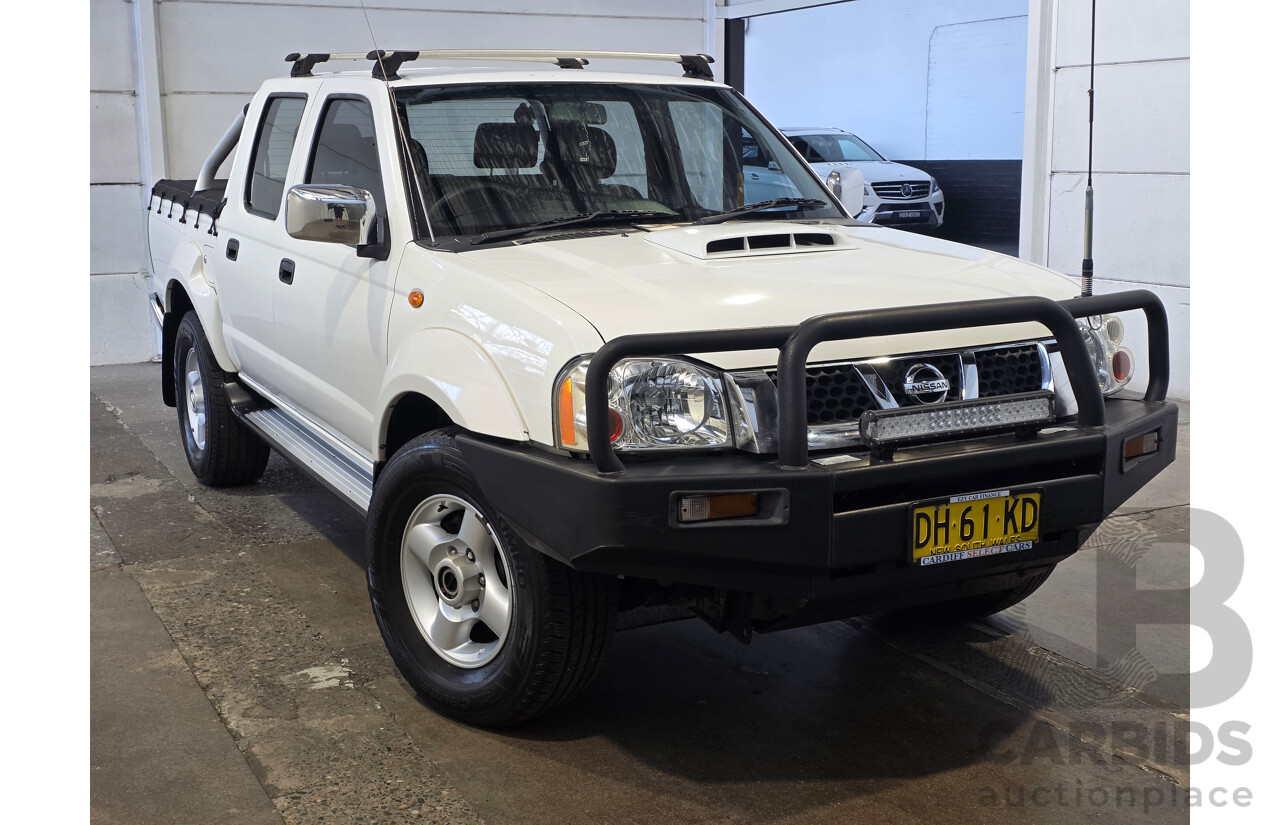 2/2012 Nissan Navara ST-R 4x4 D22 Series 5 Dual Cab White 2.5L