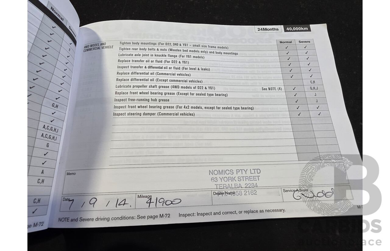 2/2012 Nissan Navara ST-R 4x4 D22 Series 5 Dual Cab White 2.5L