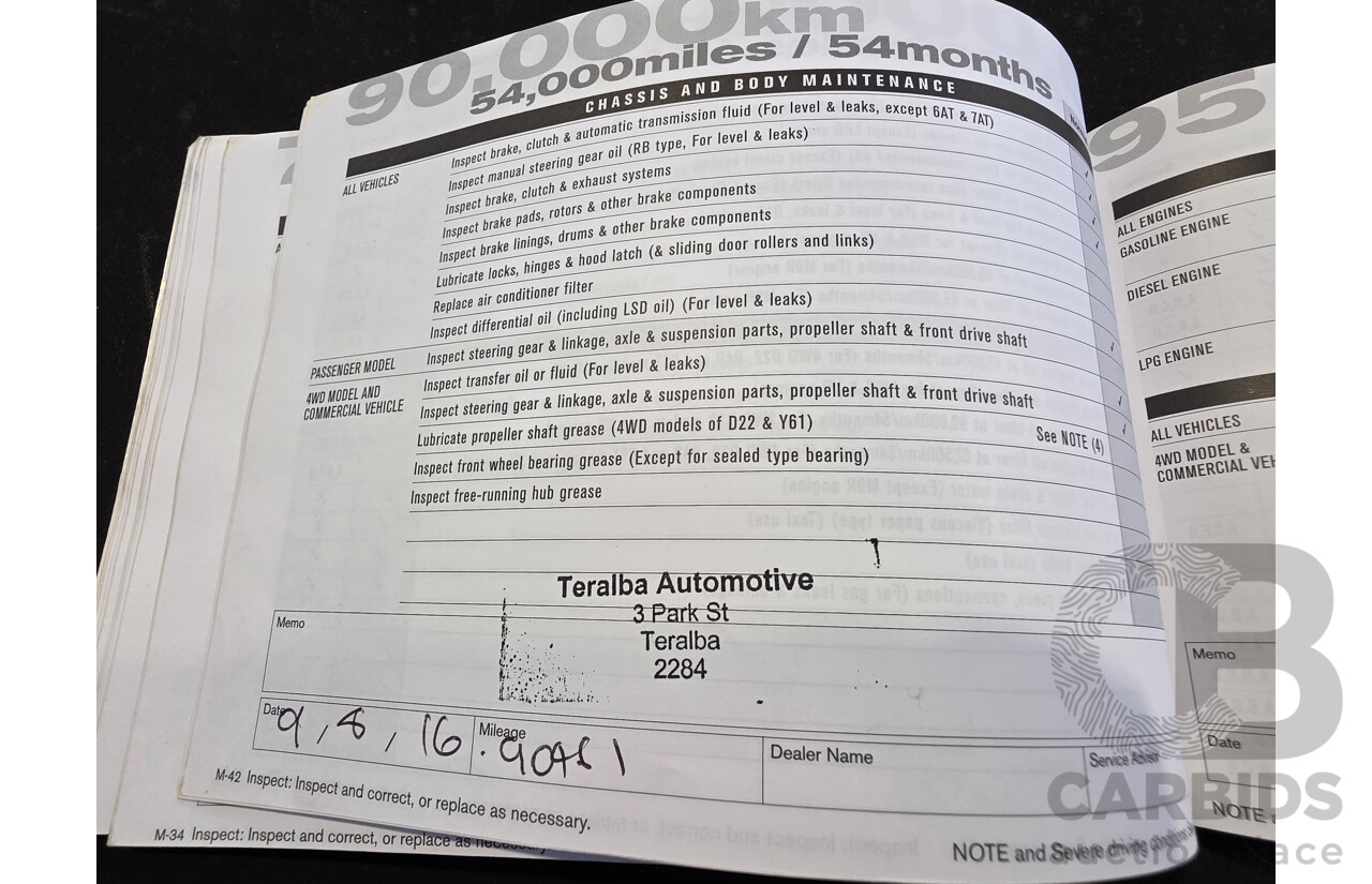 2/2012 Nissan Navara ST-R 4x4 D22 Series 5 Dual Cab White 2.5L