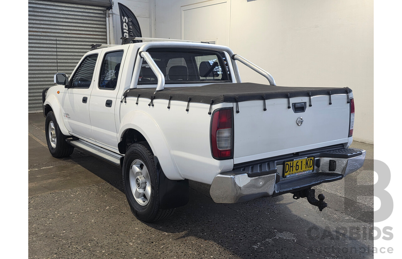 2/2012 Nissan Navara ST-R 4x4 D22 Series 5 Dual Cab White 2.5L