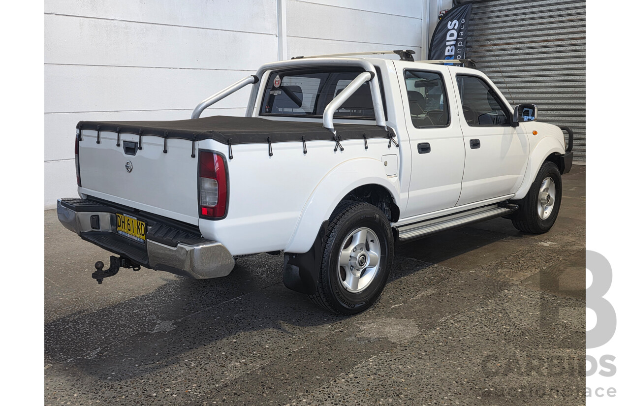 2/2012 Nissan Navara ST-R 4x4 D22 Series 5 Dual Cab White 2.5L