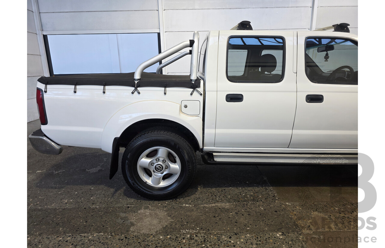 2/2012 Nissan Navara ST-R 4x4 D22 Series 5 Dual Cab White 2.5L