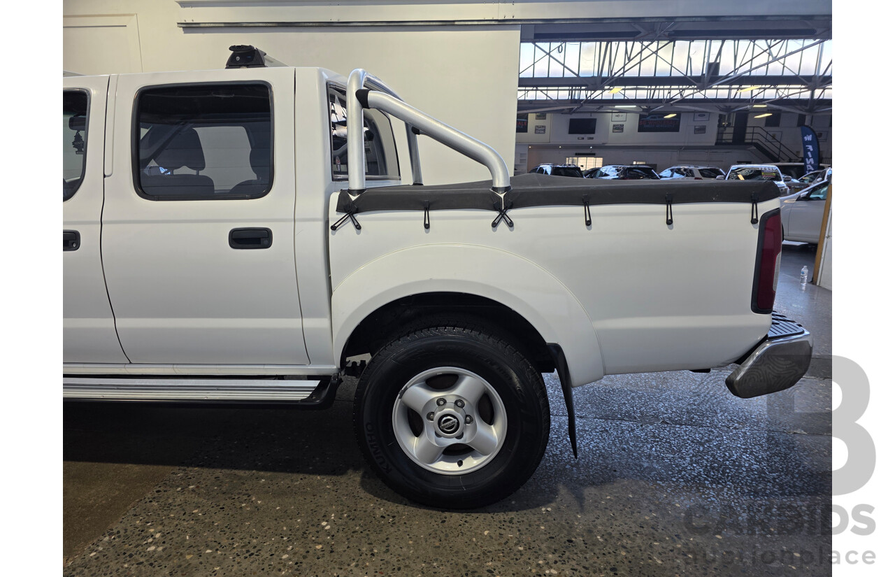 2/2012 Nissan Navara ST-R 4x4 D22 Series 5 Dual Cab White 2.5L