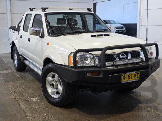 2/2012 Nissan Navara ST-R 4x4 D22 Series 5 Dual Cab White 2.5L