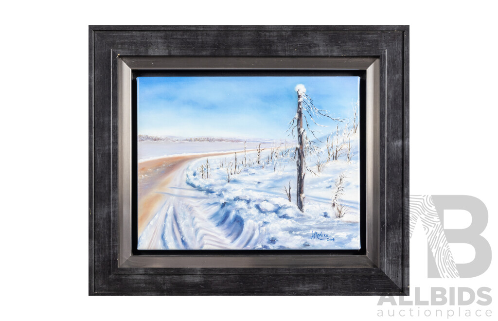Bonny Madsen (Bahrey) (20th Century, Canadian), The Life Line (2006), Original Oil on Canvas Panel, 56H x 66W cm (frame)