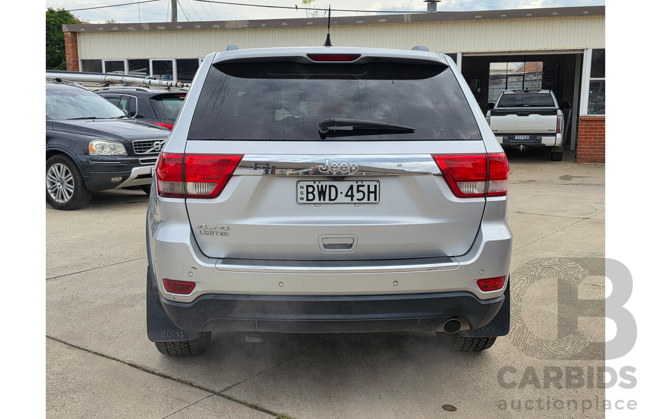 05/2011 Jeep Grand Cherokee Limited 70TH Anniversary (4x4) WK 4d Wagon Silver 3.6L