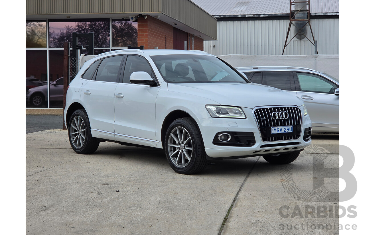 10/2016 Audi Q5 2.0 TDI QUATTRO (AWD) 8R MY17 4D Wagon Glacier White Turbo Diesel 2.0L