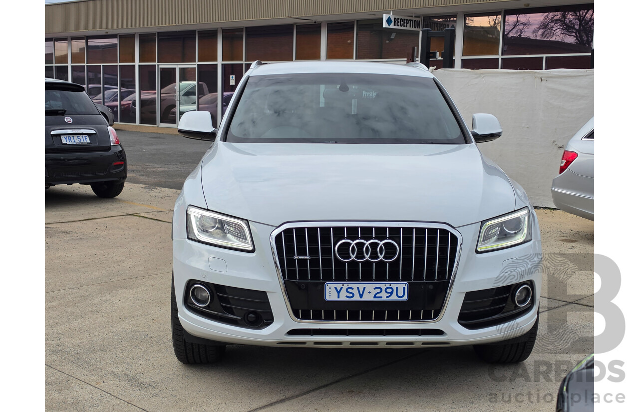 10/2016 Audi Q5 2.0 TDI QUATTRO (AWD) 8R MY17 4D Wagon Glacier White Turbo Diesel 2.0L