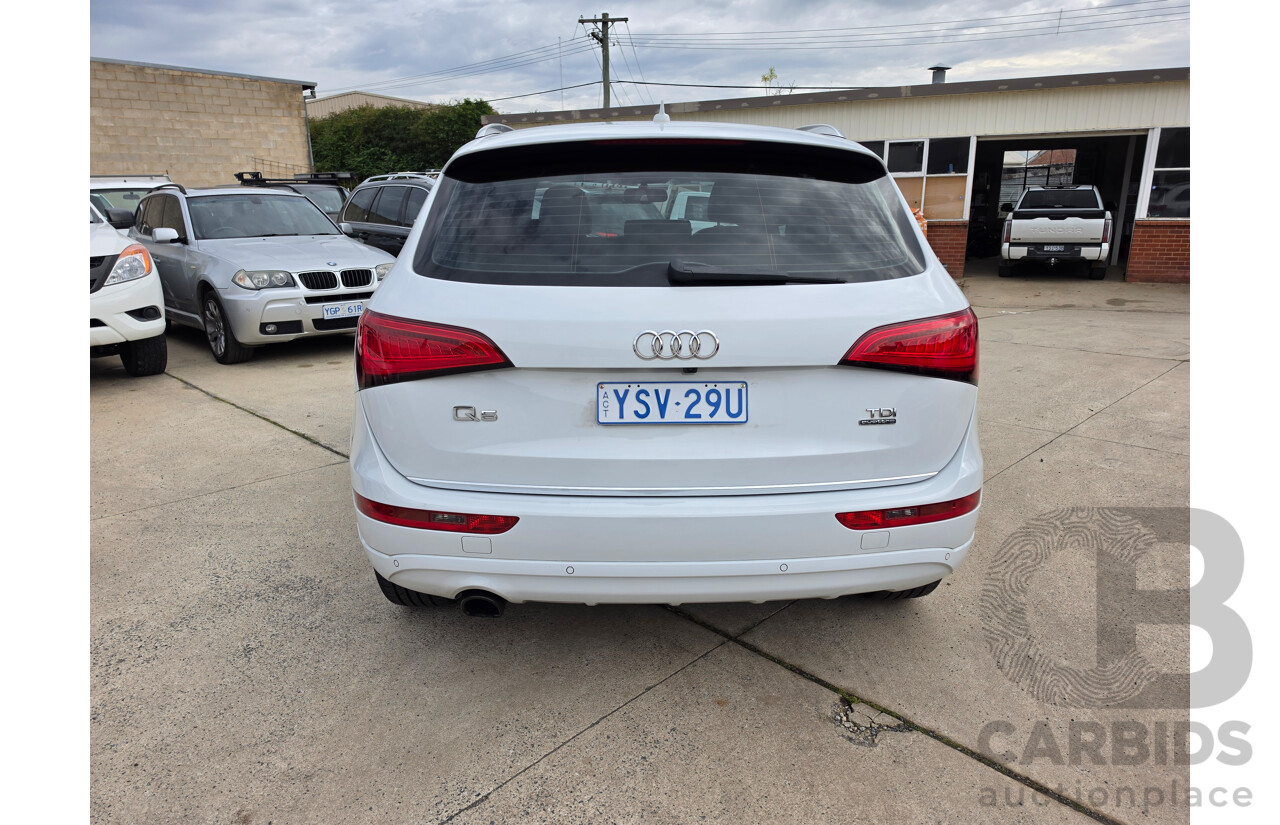 10/2016 Audi Q5 2.0 TDI QUATTRO (AWD) 8R MY17 4D Wagon Glacier White Turbo Diesel 2.0L