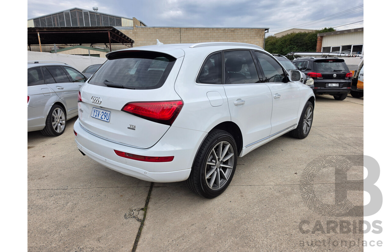 10/2016 Audi Q5 2.0 TDI QUATTRO (AWD) 8R MY17 4D Wagon Glacier White Turbo Diesel 2.0L