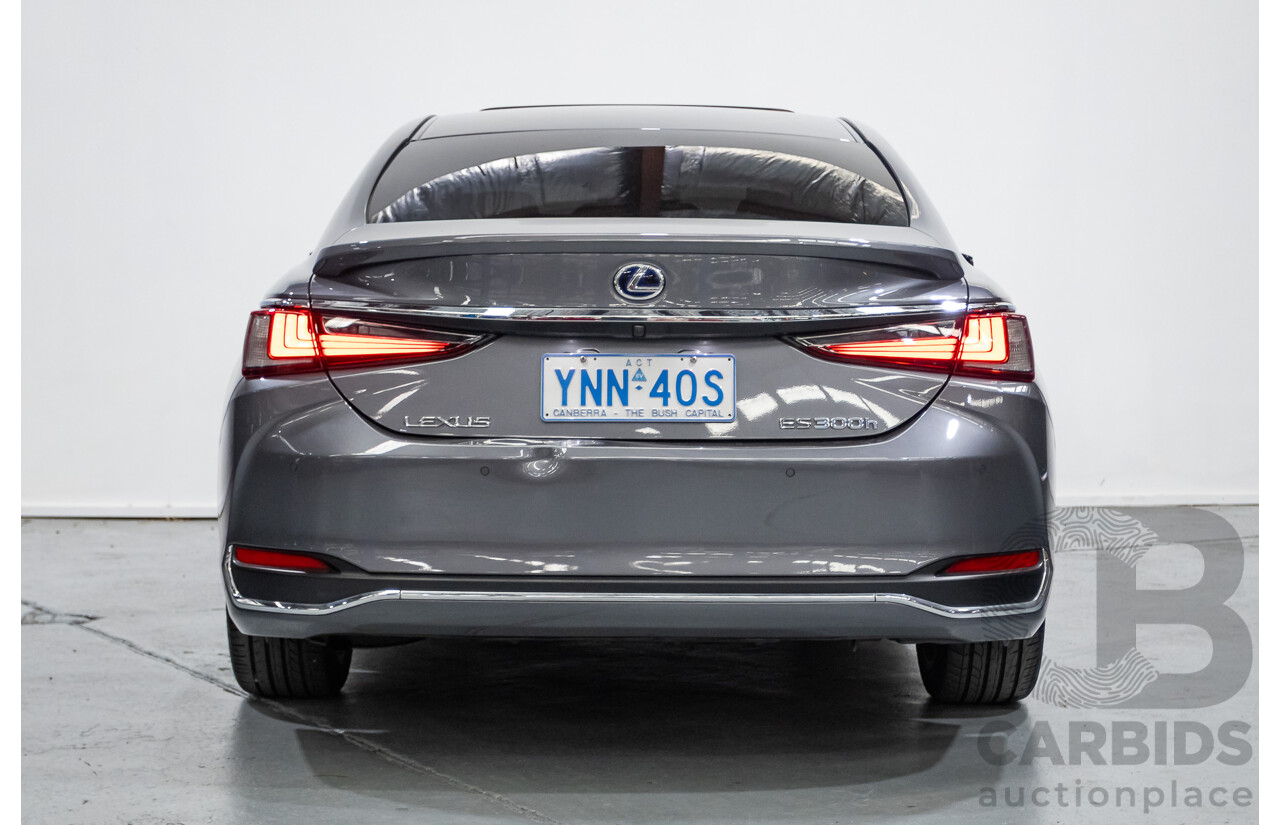 01/2020 Lexus ES300H Luxury + Enhancement Pack (Hybrid) AXZH10R 4D Sedan Mercury Grey Mica 2.5L