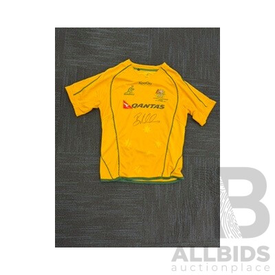 Signed Wallabies Rugby Union Jersey