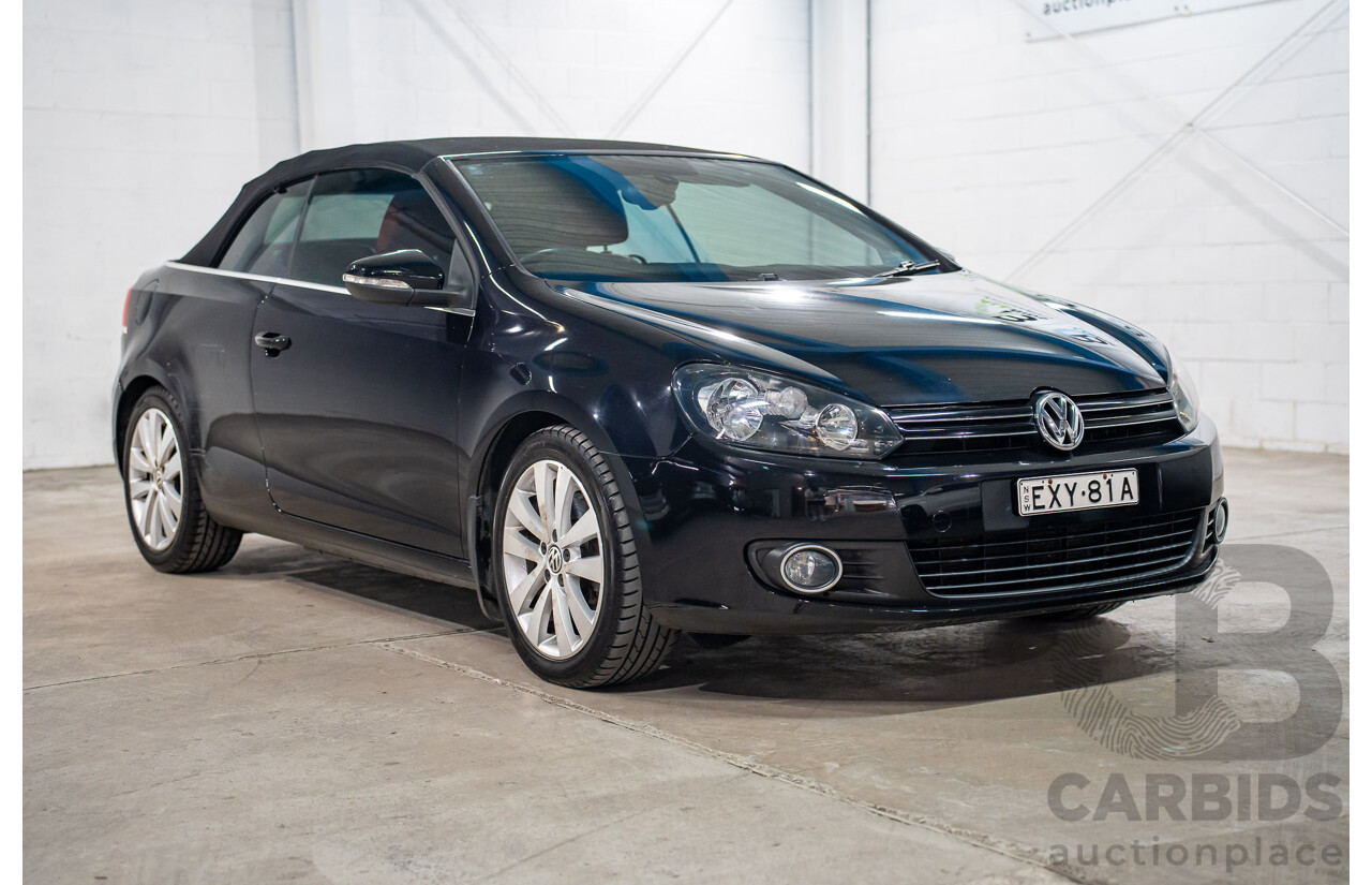 05/2012 Volkswagen Golf 118 TSI FWD 1C 2D Cabriolet Black Turbo Supercharged 1.4L