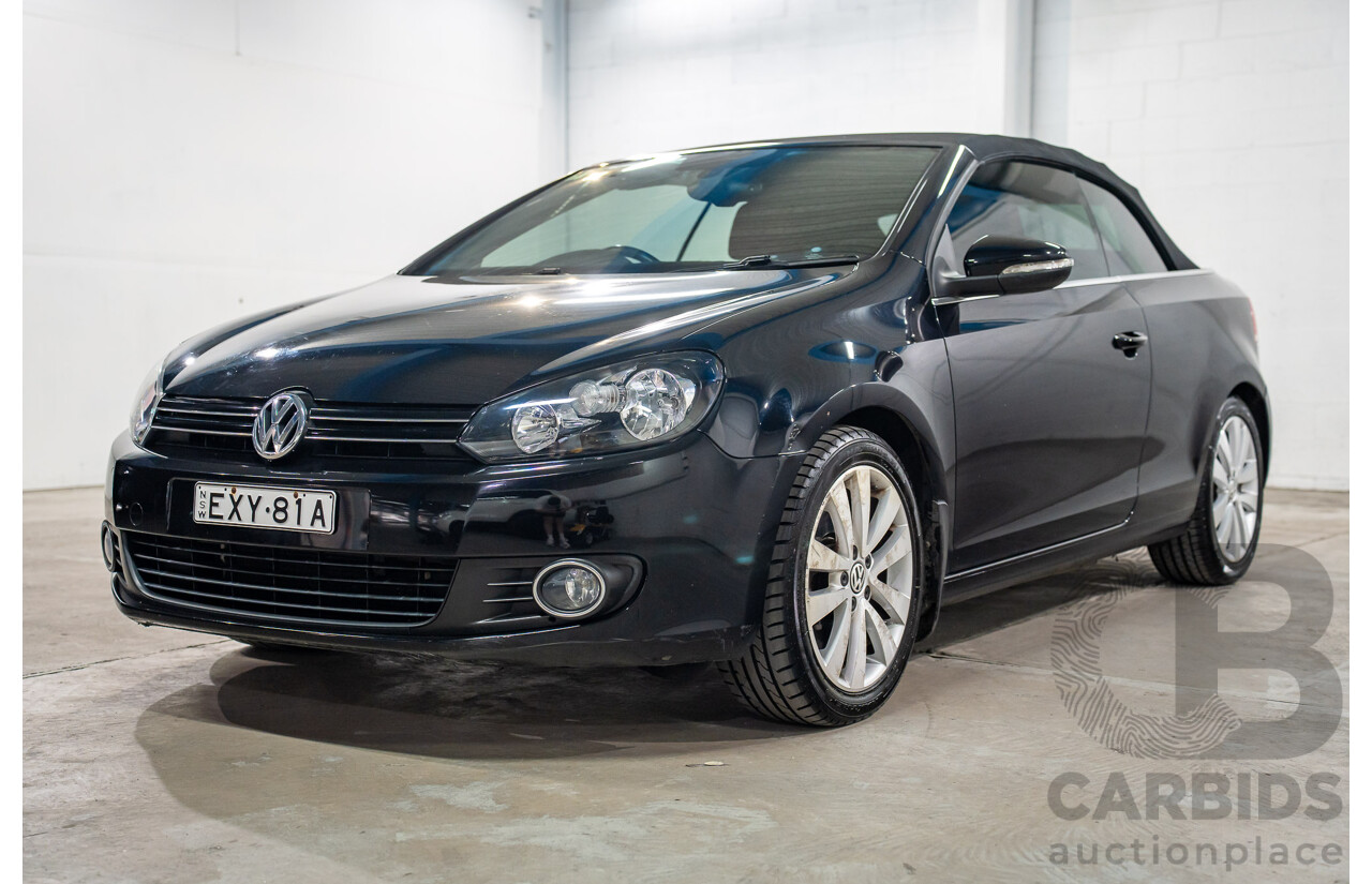 05/2012 Volkswagen Golf 118 TSI FWD 1C 2D Cabriolet Black Turbo Supercharged 1.4L