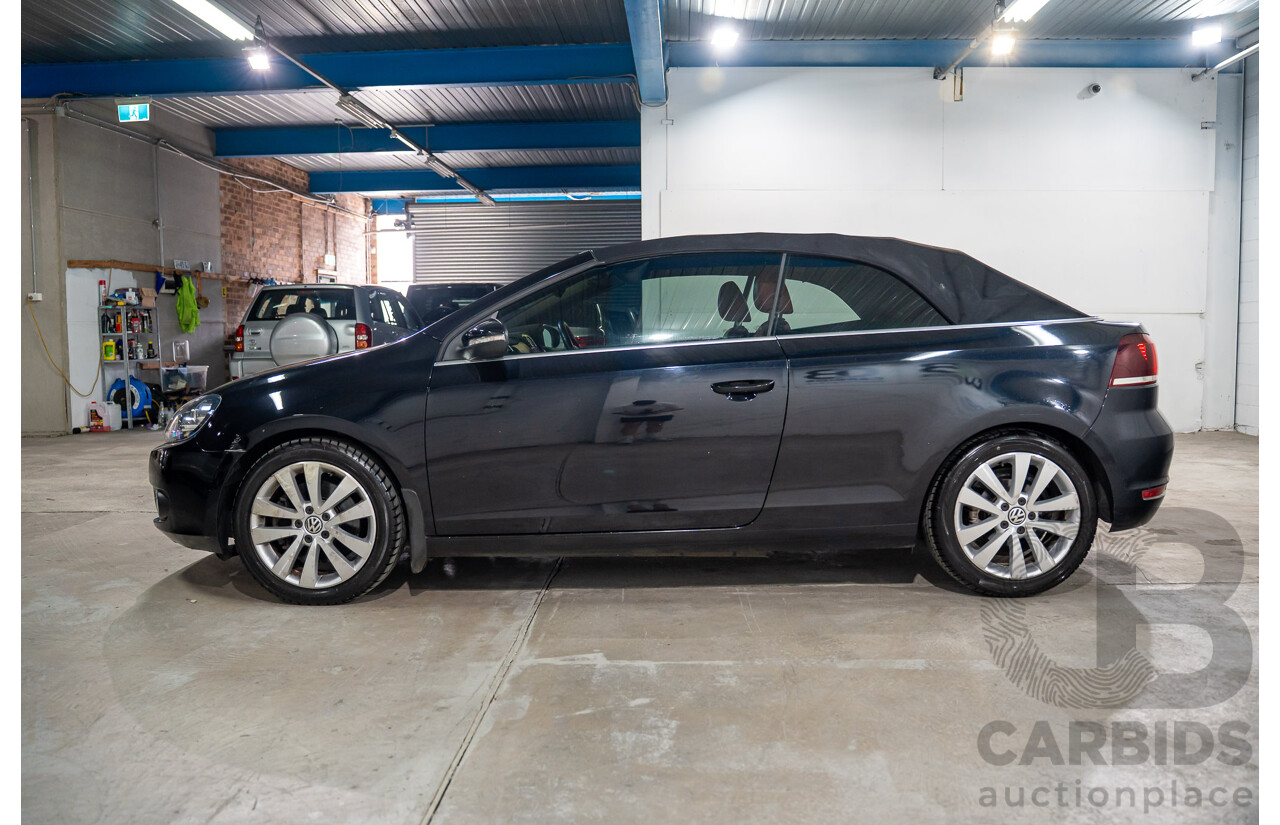 05/2012 Volkswagen Golf 118 TSI FWD 1C 2D Cabriolet Black Turbo Supercharged 1.4L