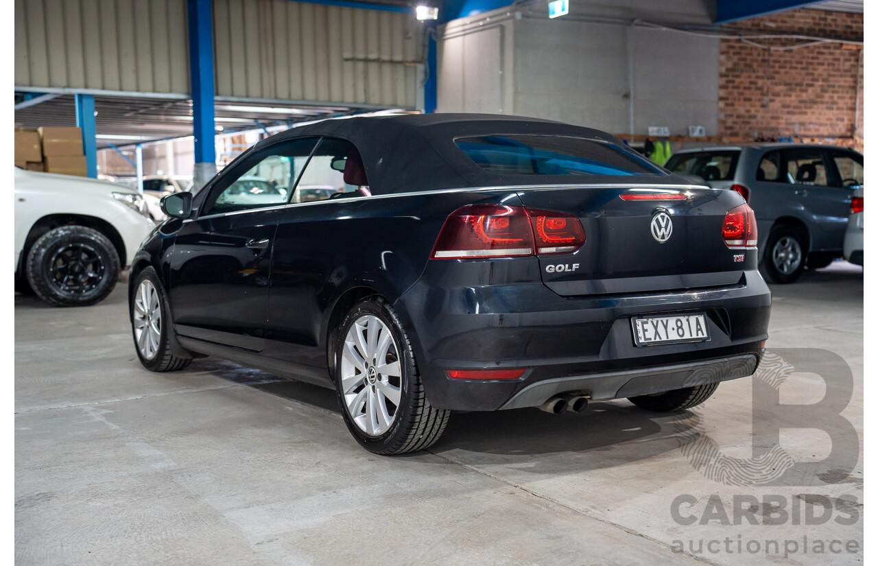 05/2012 Volkswagen Golf 118 TSI FWD 1C 2D Cabriolet Black Turbo Supercharged 1.4L
