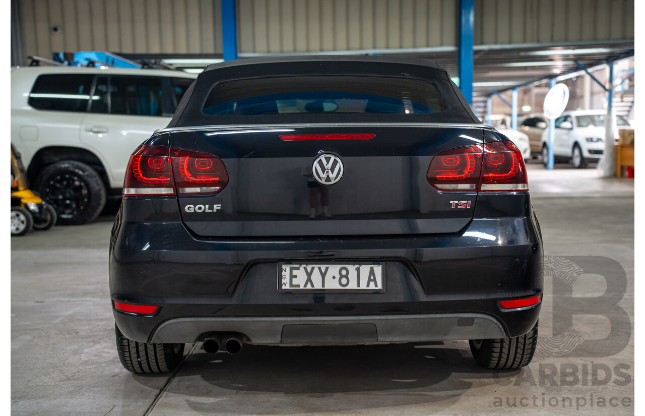 05/2012 Volkswagen Golf 118 TSI FWD 1C 2D Cabriolet Black Turbo Supercharged 1.4L