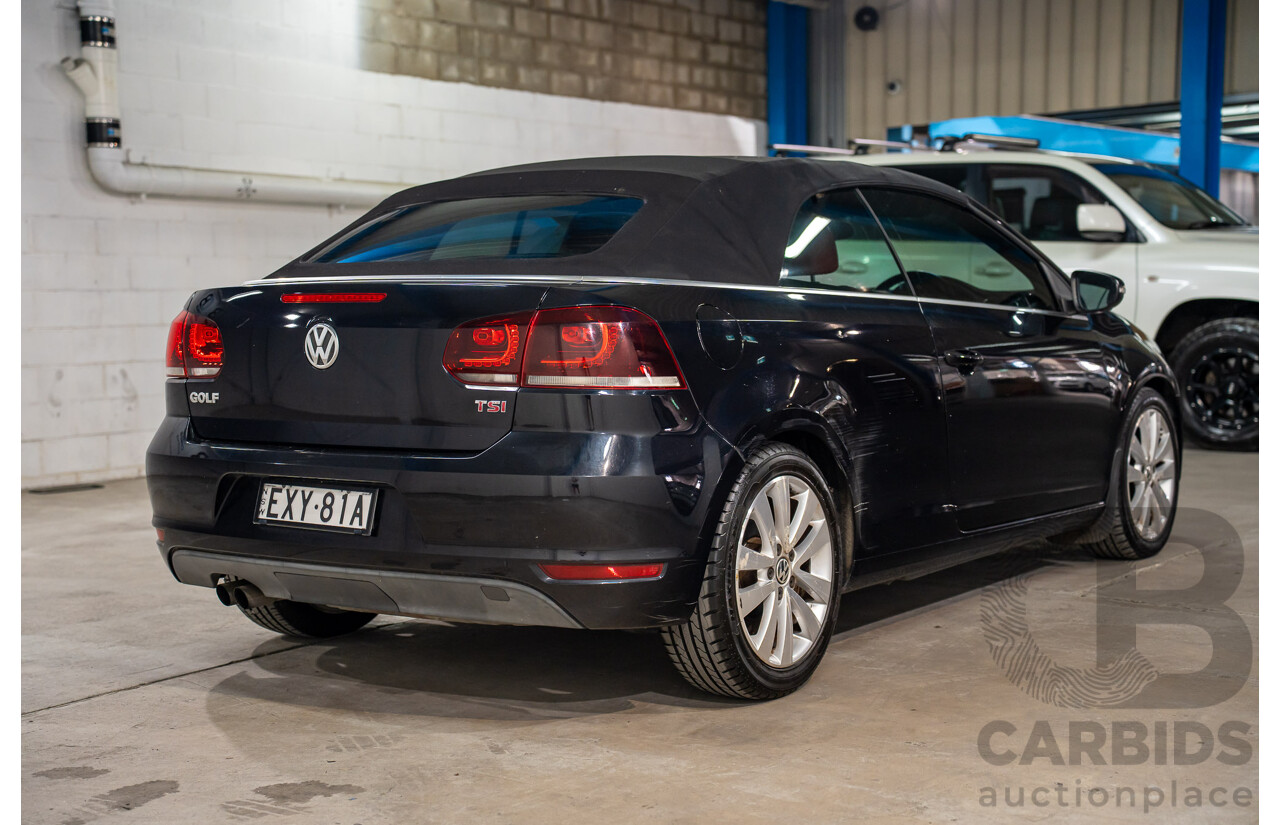 05/2012 Volkswagen Golf 118 TSI FWD 1C 2D Cabriolet Black Turbo Supercharged 1.4L