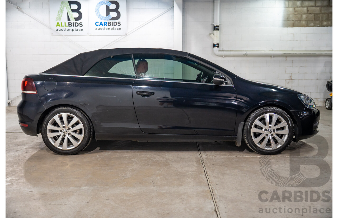 05/2012 Volkswagen Golf 118 TSI FWD 1C 2D Cabriolet Black Turbo Supercharged 1.4L