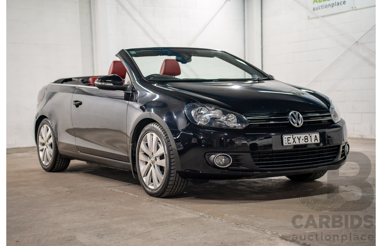 05/2012 Volkswagen Golf 118 TSI FWD 1C 2D Cabriolet Black Turbo Supercharged 1.4L