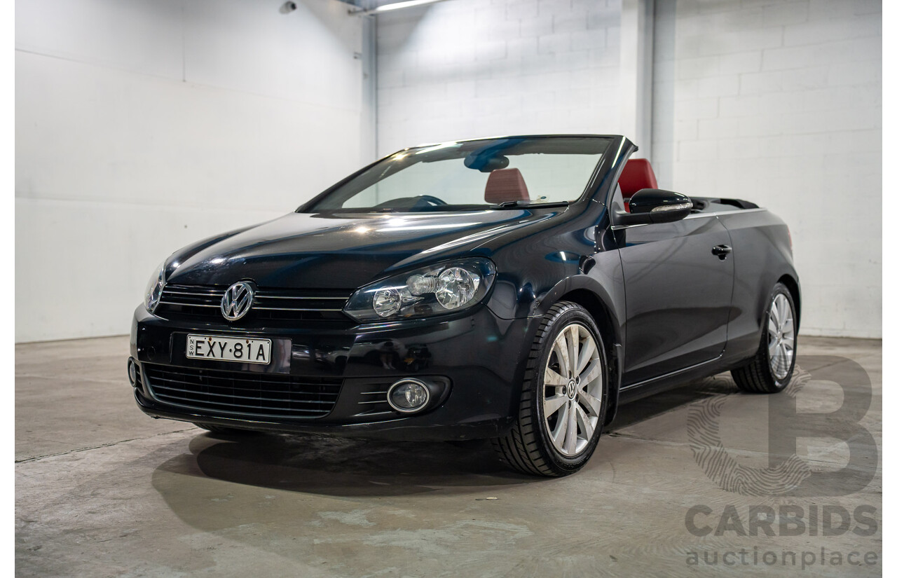 05/2012 Volkswagen Golf 118 TSI FWD 1C 2D Cabriolet Black Turbo Supercharged 1.4L