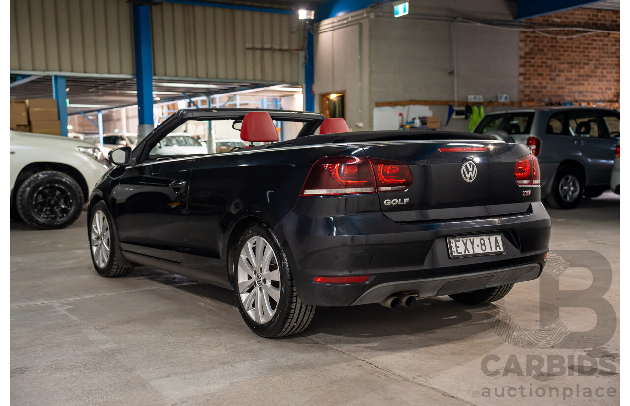05/2012 Volkswagen Golf 118 TSI FWD 1C 2D Cabriolet Black Turbo Supercharged 1.4L