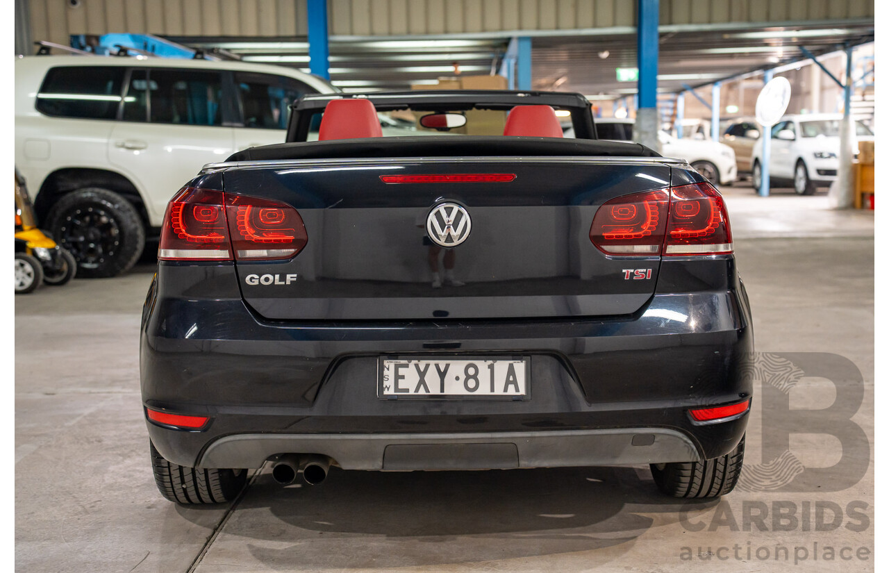 05/2012 Volkswagen Golf 118 TSI FWD 1C 2D Cabriolet Black Turbo Supercharged 1.4L