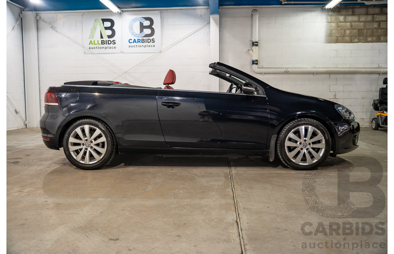 05/2012 Volkswagen Golf 118 TSI FWD 1C 2D Cabriolet Black Turbo Supercharged 1.4L